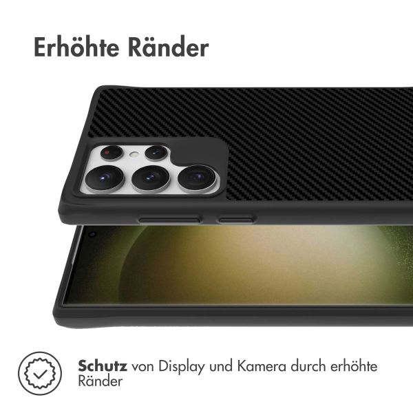 imoshion Rugged Hybrid Carbon Case Samsung Galaxy S24 Ultra - Schwarz