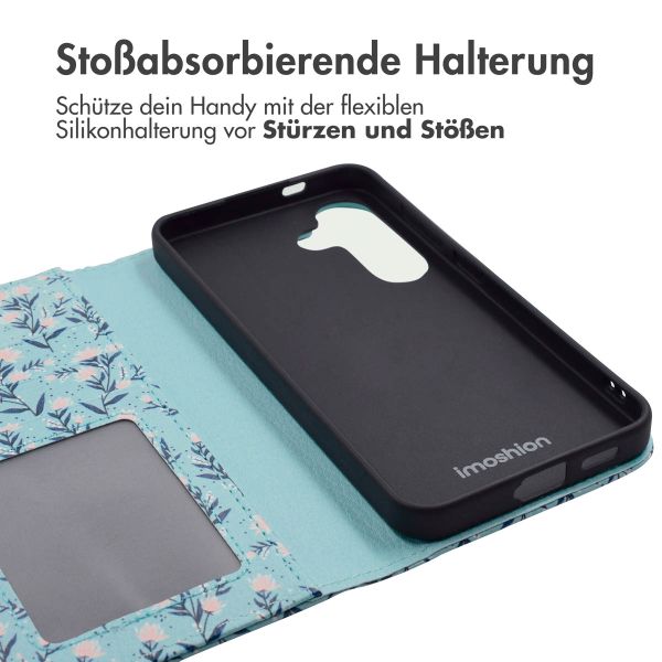 imoshion Design Klapphülle für das Samsung Galaxy S24 Plus - Blue Flowers