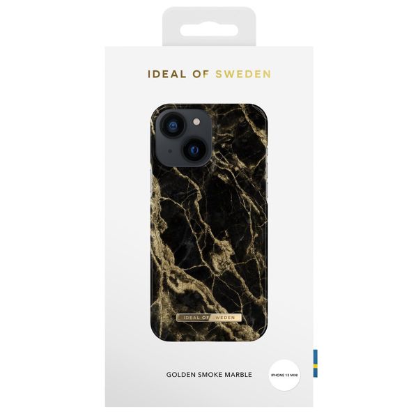 iDeal of Sweden Fashion Back Case für das Apple iPhone 13 Mini - Golden Smoke Marble