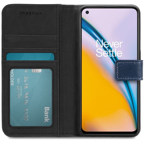 imoshion Luxuriöse Klapphülle OnePlus Nord 2 - Dunkelblau