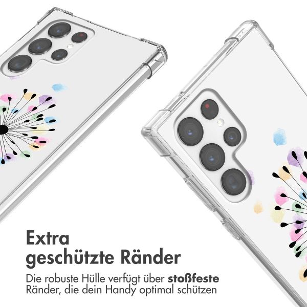 imoshion Design Hülle mit Band Samsung Galaxy S22 Ultra - Sandstone Dandelion