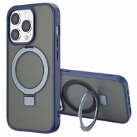 Accezz Ring Stand Backcover mit MagSafe für das Apple iPhone 14 Pro - Blue