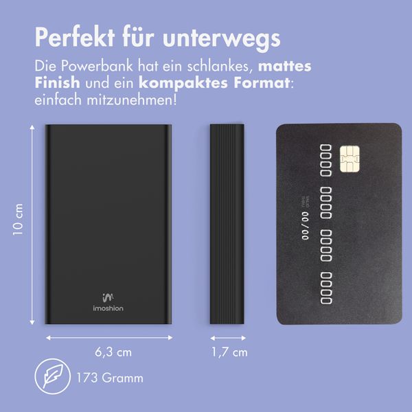 imoshion Ultra Series Powerbank 10.000 mAh - Schwarz