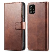 imoshion Luxuriöse Klapphülle Samsung Galaxy A51 - Dunkelbraun