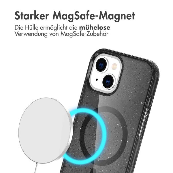 imoshion Sparkle Back Cover mit MagSafe für das iPhone 15 - Schwarz