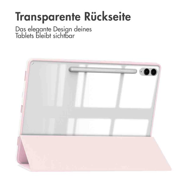 imoshion Trifold Hardcase Klapphülle für das Samsung Tab S10 Plus / Tab S9 FE Plus / Tab S9 Plus 12.4 Zoll - Rosa