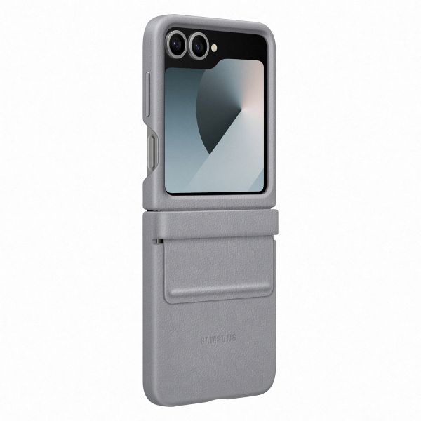 Samsung Original KindSuit Vegan Leather Case Samsung Galaxy Z Flip 6 / Flip 7 FE - Gray