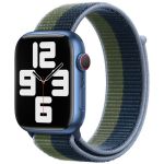 Apple Sport Loop Armband für Apple Watch Series 1 bis 9 / SE (38/40/41 mm) | Series 10 (42 mm) - Abyss Blue/Moss Green