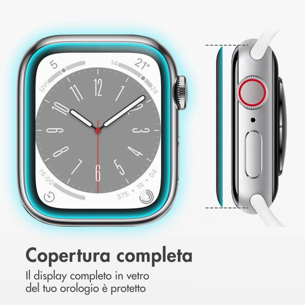 Accezz 2x Displayschutzfolie mit Applikator für die Apple Watch Series 4-6 / SE - 40 mm