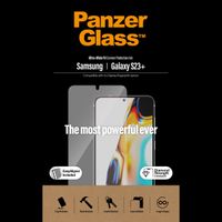 PanzerGlass Ultra-Wide Fit Antibakterieller Displayschutz mit Applikator Samsung Galaxy S23 Plus