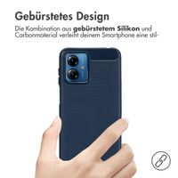 imoshion Brushed Back Cover Motorola Moto G14 - Dunkelblau