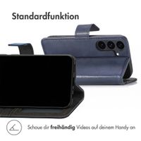 imoshion Luxuriöse Klapphülle Samsung Galaxy S26 FE - Dunkelblau