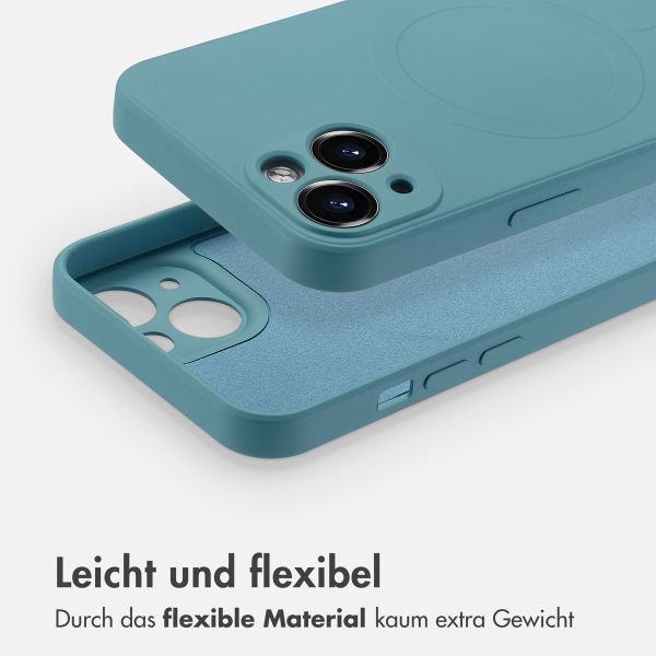 imoshion Color Back Cover mit MagSafe Apple iPhone 13 - Smoke Green