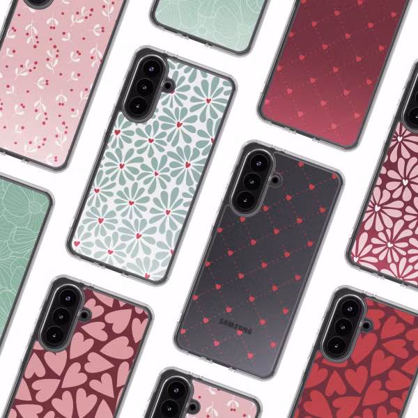 imoshion Design Hülle Samsung Galaxy A56 - Bloom Love Sage Green