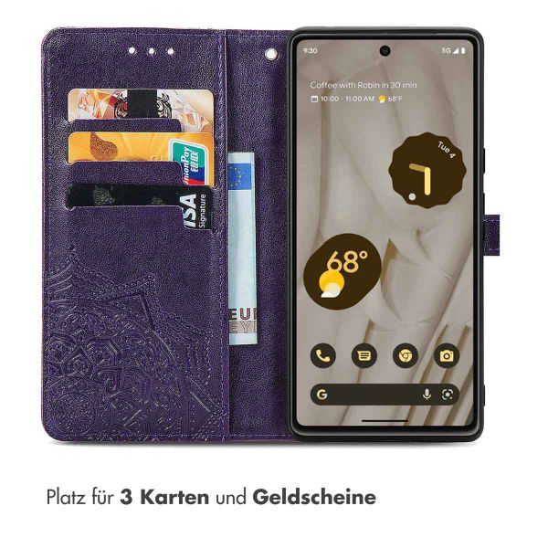 imoshion Mandala Klapphülle Google Pixel 7a - Violett