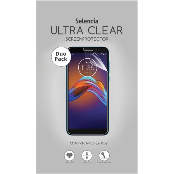 Selencia Duo Pack Screenprotector für das Motorola Moto E6 Play