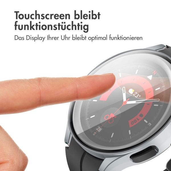 imoshion Full Cover Hard Case für das Samsung Galaxy Watch 4 44 mm - Silber