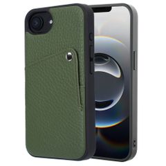 Selencia Riva Back Cover mit Kartenfach Apple iPhone 16e - Sage Green