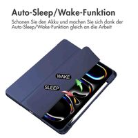 imoshion Trifold Hardcase Klapphülle Apple iPad Pro 13 (2024) M4 - Dunkelblau