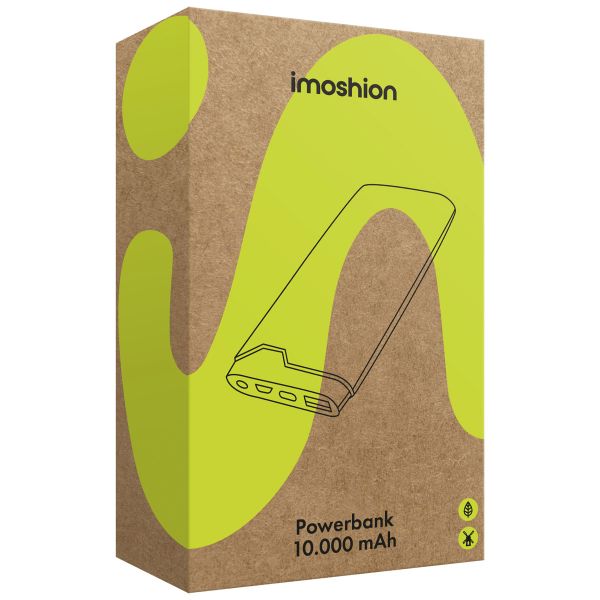 imoshion Powerbank - 10.000 mAh - Schnelles Aufladen und Power Delivery - Grün