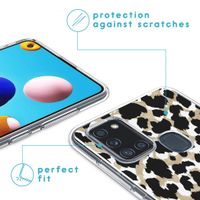 imoshion Design Hülle für das Samsung Galaxy A21s - Leopard / Schwarz