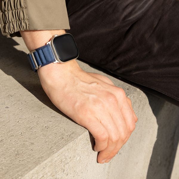 Accezz Nylon Alpine Armband für Samsung Galaxy Watch Ultra 2 (2026) / Ultra (2024/2025) - Dark Blue
