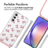 imoshion Design Hülle mit Band Samsung Galaxy A54 (5G) - Crab Watercolor