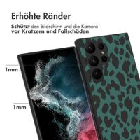 imoshion Design Hülle für das Samsung Galaxy S23 Ultra - Leopard - Grün / Schwarz