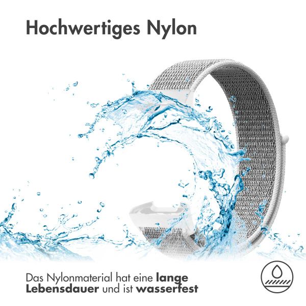 imoshion Nylonarmband für das Fitbit Charge 3 / 4 - Hellgrau