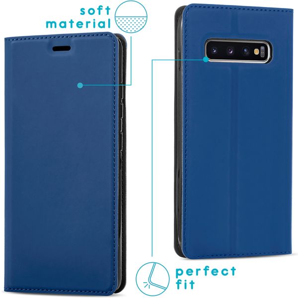 imoshion Slim Folio Klapphülle Samsung Galaxy S10 - Dunkelblau