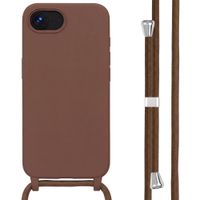 imoshion SilikonHülle mit Band Apple iPhone 17e / 16e - Braun