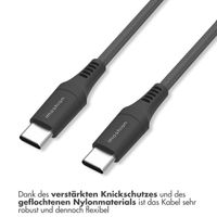 imoshion Braided USB-C-zu-USB-C Kabel - 1 Meter - Schwarz