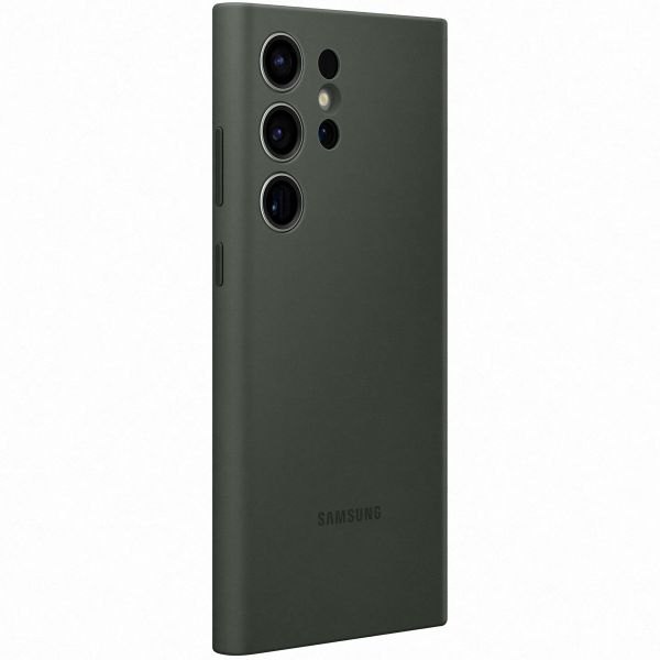 Samsung Original Silikon Cover für das Galaxy S23 Ultra - Khaki