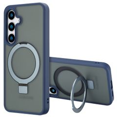 Accezz Ring Stand Backcover mit MagSafe Samsung Galaxy S24 - Blau