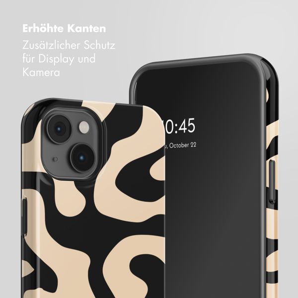 Selencia Vivid Rückabdeckung mit MagSafe Apple iPhone 14 - Art Wave Black