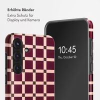 Selencia Vivid Back Cover Samsung Galaxy S25 - Check This Burgundy