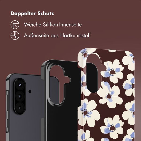 Selencia Vivid Back Cover Samsung Galaxy A57 (5G) - Choco Flower Pop