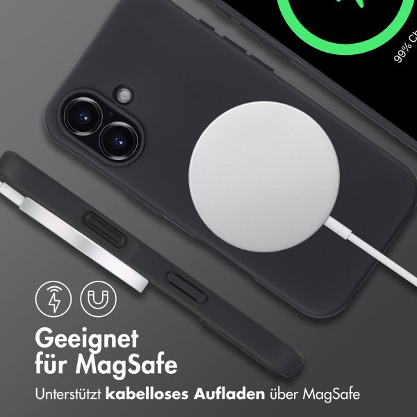 imoshion Color Backcover mit abnehmbarem Handykette und MagSafe Apple iPhone 16 - Schwarz