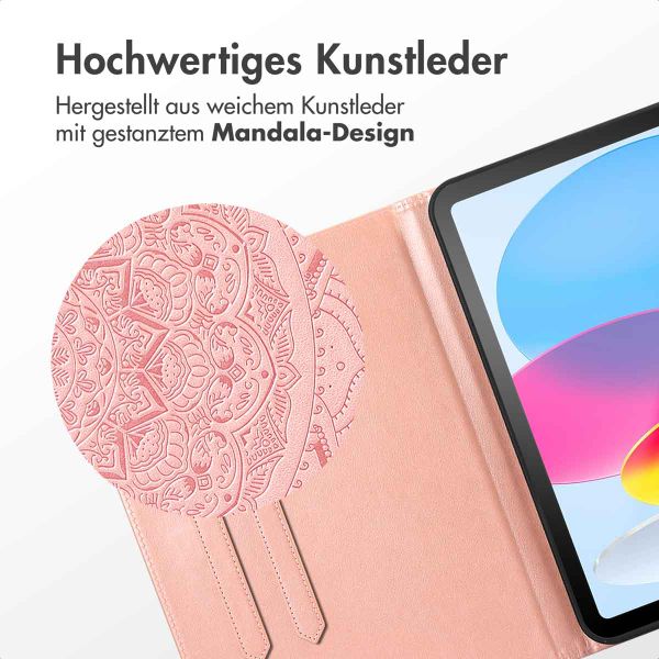 imoshion Mandala Klapphülle Apple iPad Air 11 Zoll (2025) M3 / (2024) M2 / Air 5 (2022) / Air 4 (2020) - Rose Gold
