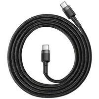 Baseus Cafule Series USB-C-zu-USB-C-Schnellladekabel – 60 Watt – 2 Meter – Schwarz