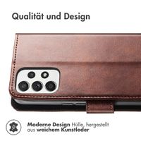 imoshion Luxuriöse Klapphülle Samsung Galaxy A32 (5G) - Dunkelbraun