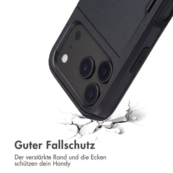 imoshion Backcover mit Kartenfach Apple iPhone 18 Pro / 17 Pro - Schwarz