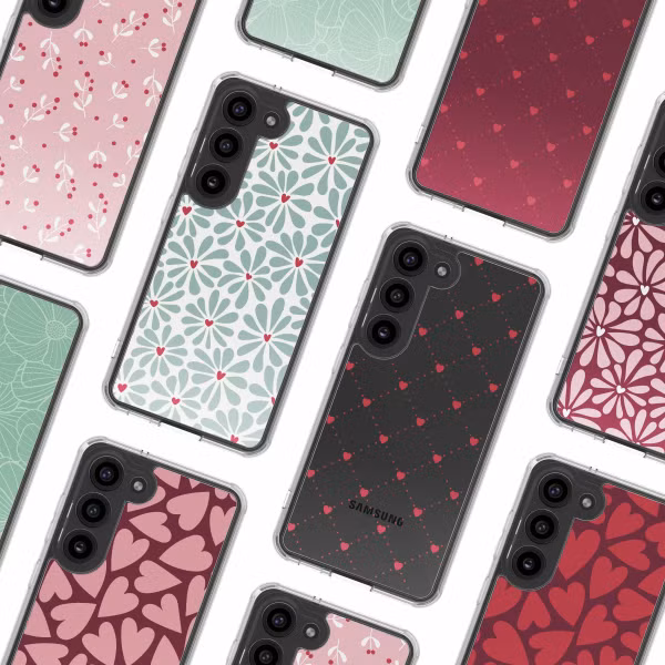 imoshion Design Hülle Samsung Galaxy S23 - Bloom Love Sage Green