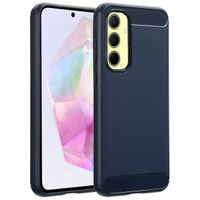 imoshion Brushed Back Cover für das Samsung Galaxy A35 - Dunkelblau