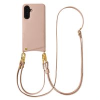 Selencia Nova HandyHülle mit Kordel und Kartenhalter Samsung Galaxy A57 (5G) - Dusty Rose