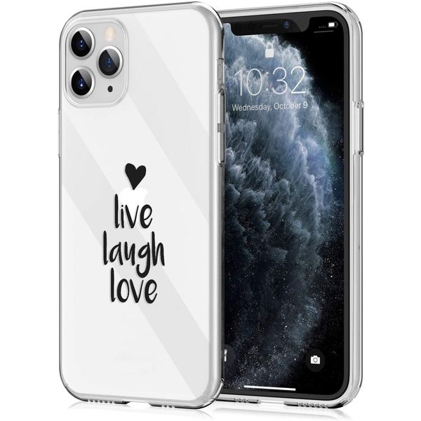 imoshion Design Hülle iPhone 11 Pro - Live Laugh Love - Schwarz