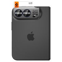 Spigen Optik Pro EZ Fit Lens Protector 2er-Pack Apple iPhone Duo - Black