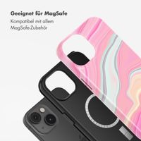 Selencia Vivid Tough Back Cover mit MagSafe für das iPhone 14 - Pastel Lipstick Marble