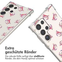 imoshion Design Hülle mit Band Samsung Galaxy S23 Ultra - Crab Watercolor