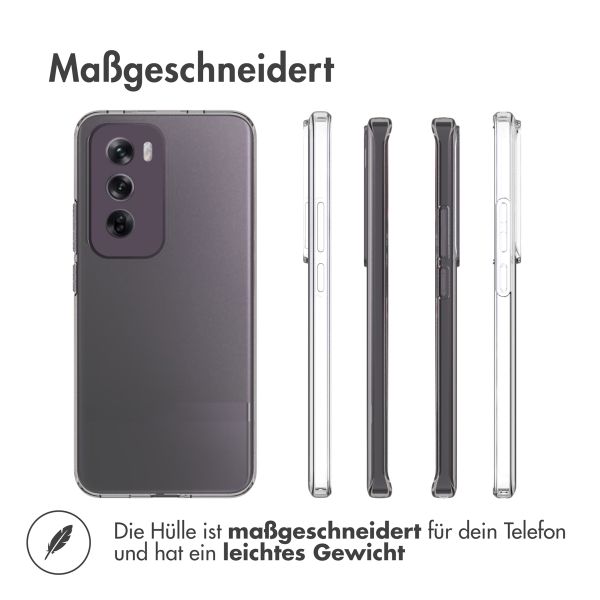 Accezz TPU Clear Cover für das Oppo Reno 12 - Transparent